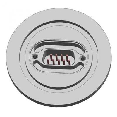 KF40 Flange with DB9 Connector Feedthroughs