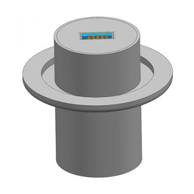 KF40 Flange to USB3.0 Feedthroughs Female to Female 