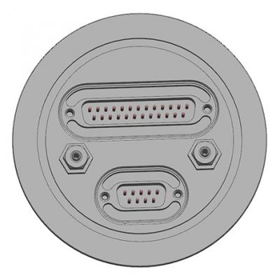 Customized KF63+1DB9+1DB25+4QPC Connector Feedthroughs