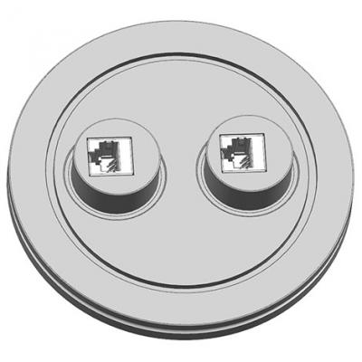 Customized ISO-K100 Flange with 2 Ports RJ45 Vacuum Feedthroughs