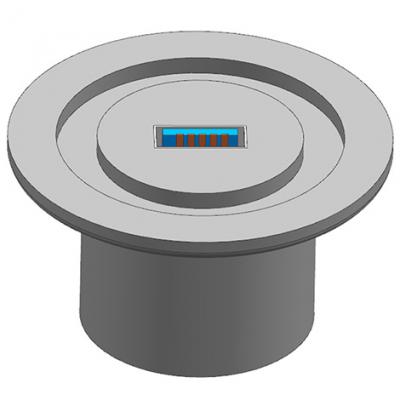 KF40 Flange to USB3.0 Feedthroughs Connector Female to Female